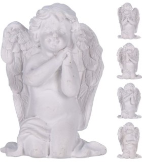 ANGE BLANC A GENOUX 7CM les 12P