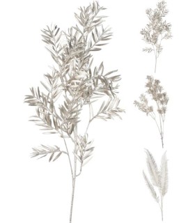 BRANCHE DE FEUILLE platine 75CCM les 9P