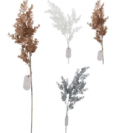 BRANCHE EUCALYPTUS PAILLETE 76cm les 6P