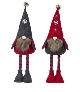 GNOME DE NOEL EXTENSIBLE H65CM Assorti.2P