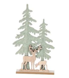 SAPIN FEUTRINE+RENNES BOIS H30CM les 4P