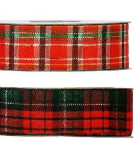 RUBAN FANTAISIE ECOSSAIS 40MM X45M