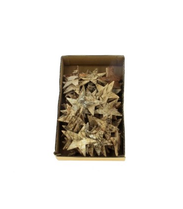 ETOILE BOIS NATUREL 6.5CM