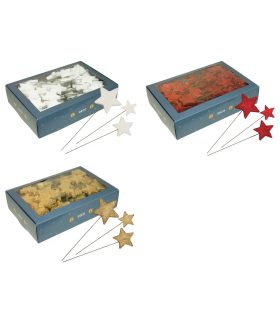 ETOILE PAILLETEE ASSORT. 4/5/7CM BOITE