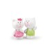 CHAT rose & vert 2CM BOITE