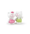 CHAT rose & vert 2CM BOITE