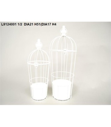 CAGE BLANCHE VIELLIE SET 2P