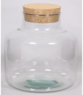 VERRE BARATTE + BOUCHON H21.5CM /1P