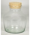 VERRE TERRARIUM + BOUCHON H21CM /1P