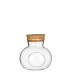 VERRE BOUTEILLE RONDE ouverte 010CM+LIEGE /1P