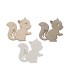 ECUREUIL BOIS 3CM les 60P
