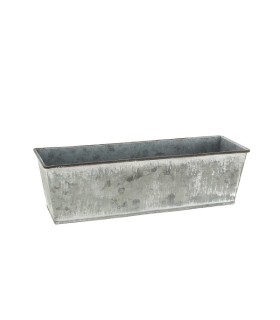 ZINC-JARDINIERE NATUREL BLANCHIE 26x8 H7.5CM /1P