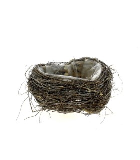 COEUR OSIER GRIS 23CM H09CM à la pièce