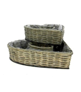 COEUR OSIER GRIS A GARNIR SET 2P