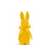 LAPIN FLOQUE JAUNE + NOEUD H29CM