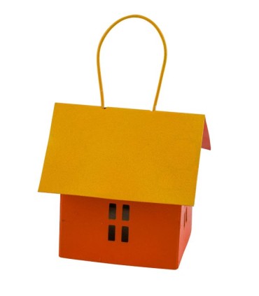 MAISON METAL ROSE/ORANGE  37x18x12.5CM /1P