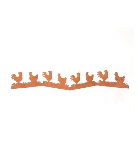 BARRIERE COQ ROUILLE /4P