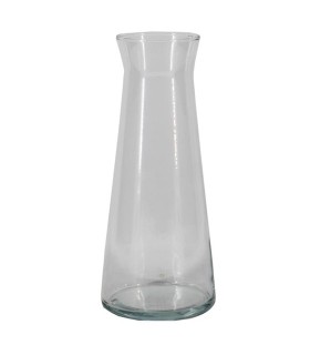 VERRE VASE COL EVASE 07.5CM H25CM /1P