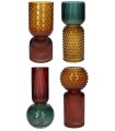 VERRE VASE THEMBA ASSORTIS /8P