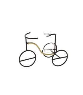 VELO NOIR+VASE VERRE H12.5CM /1P