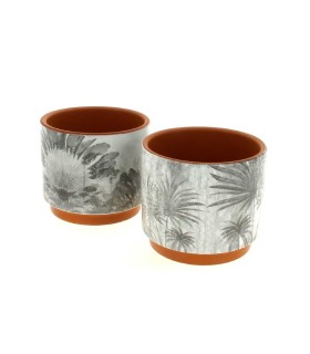 C.POT IMP.JUNGLE NOIR 012.5 H10.5CM /6P