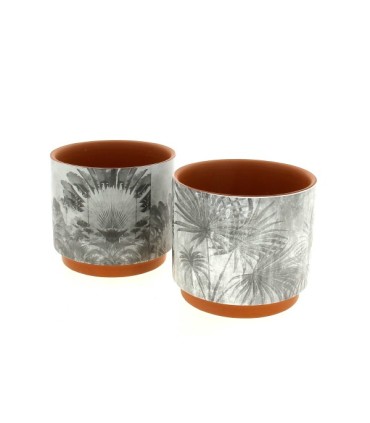 C.POT IMP.JUNGLE NOIR 013.8 H12CM /6P