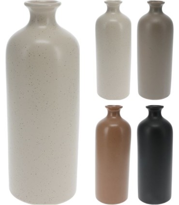 VASE BOUTEILLE PORCELAINE HAUTE Ass/4P