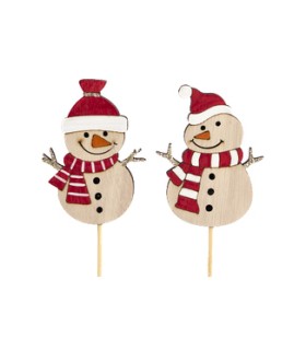 BONHOMME NEIGE ECHARPE SUR PIQUE les 12P