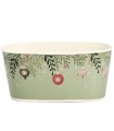 ZINC-JARDINIERE BOULES NOEL 20x11 H9CM les 8P