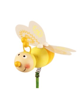 PIQUE ABEILLE JAUNE sur ressort H50CM /25P