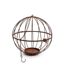 BOULE ROUILLE A SUSPENDRE 30CM à la pièce