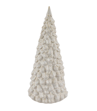 SAPIN VERNIS BEIGE H19CM les 4P