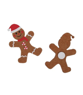 STICKERS NOEL PAIN D'EPICE a coller les 12P