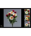 BOUQUET ROSE GERBERA 10 tiges H44CM les 24P