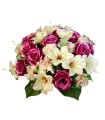 BOUQUET ROSE LILY 36 fleurs H46CM les 3P