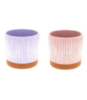 C.POT STRIE couleur FOND TERRA 012 H11CM /9P