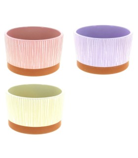 COUPE STRIE couleur FOND TERRA 015 H9.5CM /6P