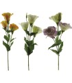 FLEUR LISIANTHUS 3 fleurs 53CM à la tige