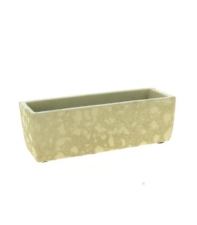 JARDINIERE BEIGE TACHE 27X7 H6.5CM les 6P