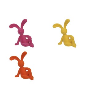 LAPIN FLOQUE TAILLEUR 22.5CM à la pièce