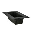 JARDINIERE POLYPRO NOIRE 24X12.5CM 