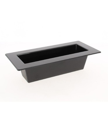 JARDINIERE POLYPRO NOIRE 28X13.5CM