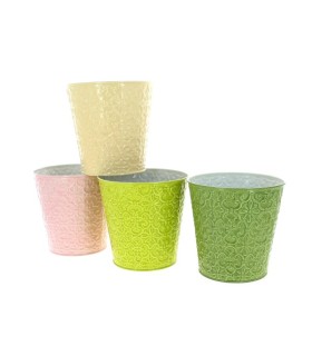 ZINC-POT ARABESQUE 011.5 H09.5CM les 12P