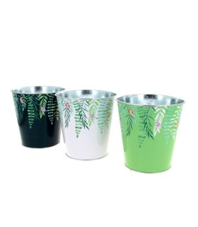 ZINC-POT VEGETAL 015 H15CM les 12P