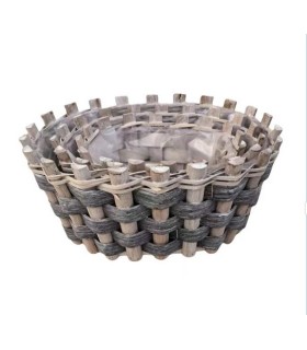 COUPE TRESSE BOIS GRIS OVAL SET 3P