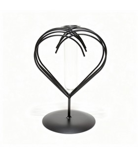 SOLIFLOR SUP.COEUR FER NOIR 16CM les 6P