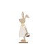 LAPIN BOIS ROBE JAUNE H30.5CM /6