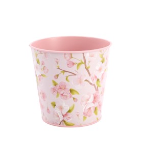 ZINC-POT FLEUR CERISIER O13CM /12P