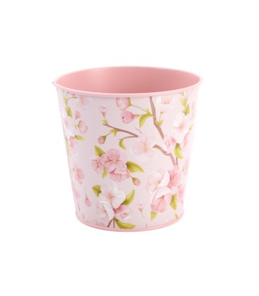 ZINC-POT FLEUR CERISIER O13CM /12P