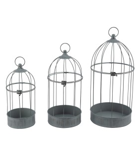 CAGE OISEAU METAL H35 A 51CM SET 3P
